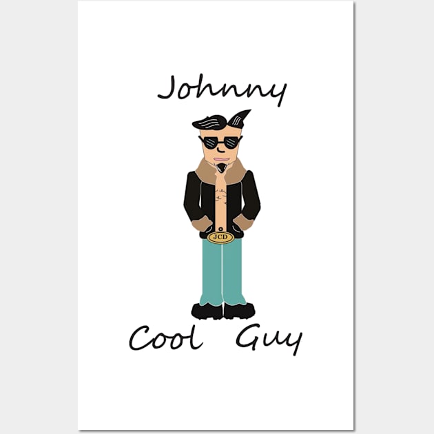 Johnny Cool Guy (Dude) Wall Art by DecafBlackSheep
